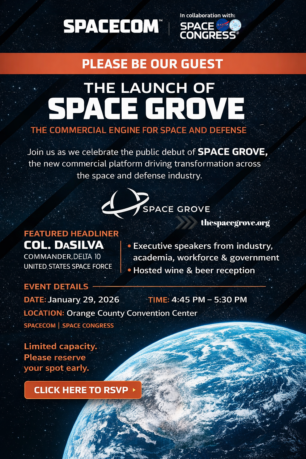 Space Grove Launch Party | SpaceCom | Space Congress